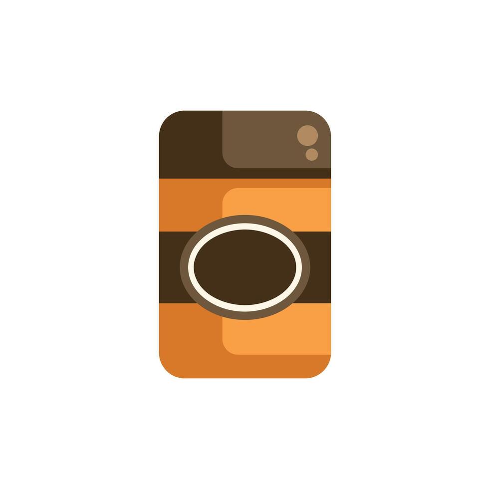 Disposable coffee cup with sleeve showing blank label for branding mockup vector