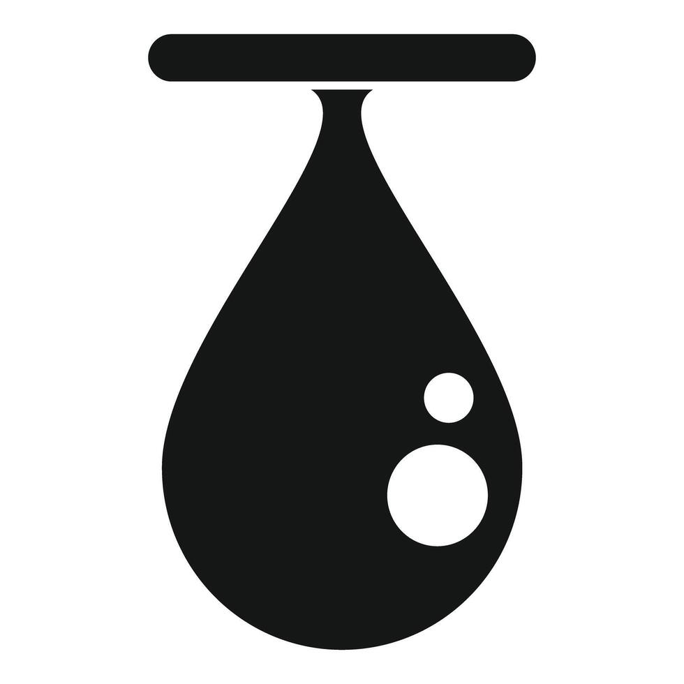 Printing ink drop falling from cartridge nozzle, vector