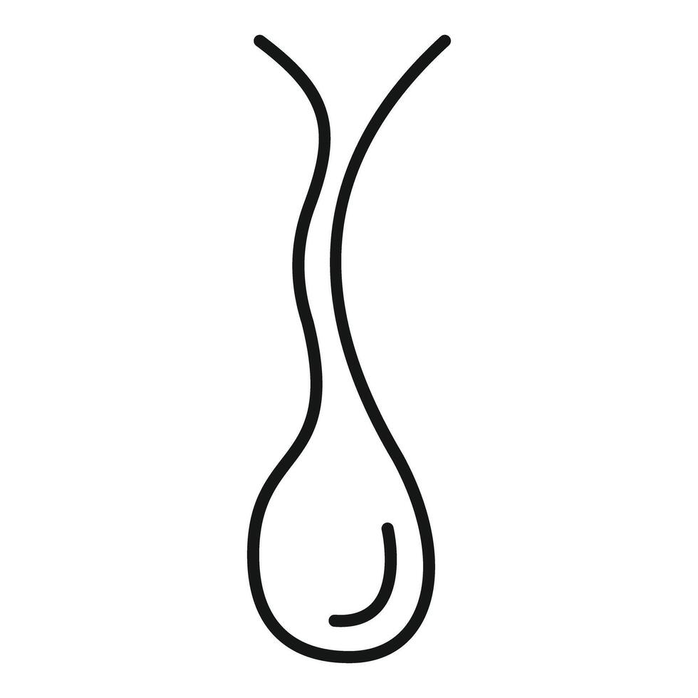 Trichomonas vaginalis is flowing and moving with two flagella vector