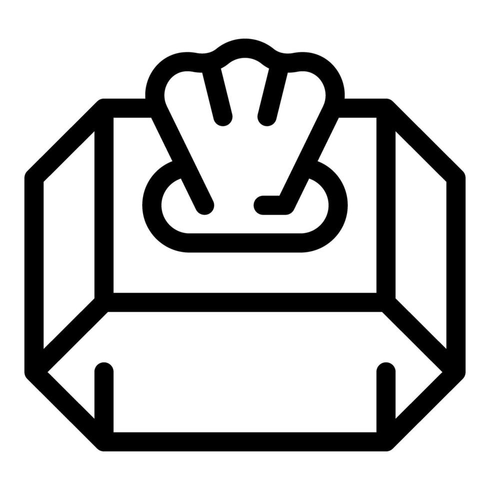 Wet wipes box with tissues coming out for cleaning and hygiene vector