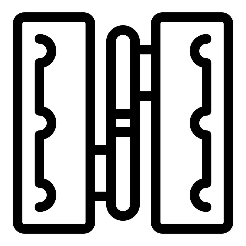 Double edge razor blade providing close shave for smooth skin vector