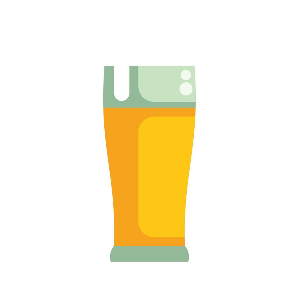 Glass of beer with foam representing good time at the pub vector