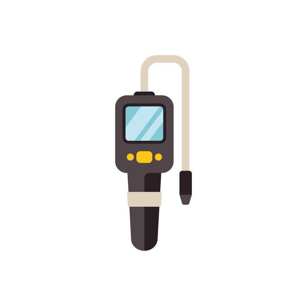 Digital gas analyzer measuring instrument detecting methane propane concentration level vector