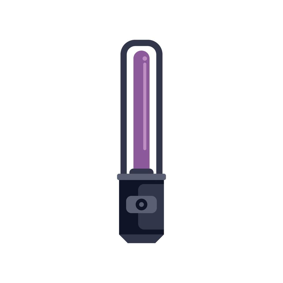 Ultraviolet lamp radiating light and emitting ozone for disinfection vector