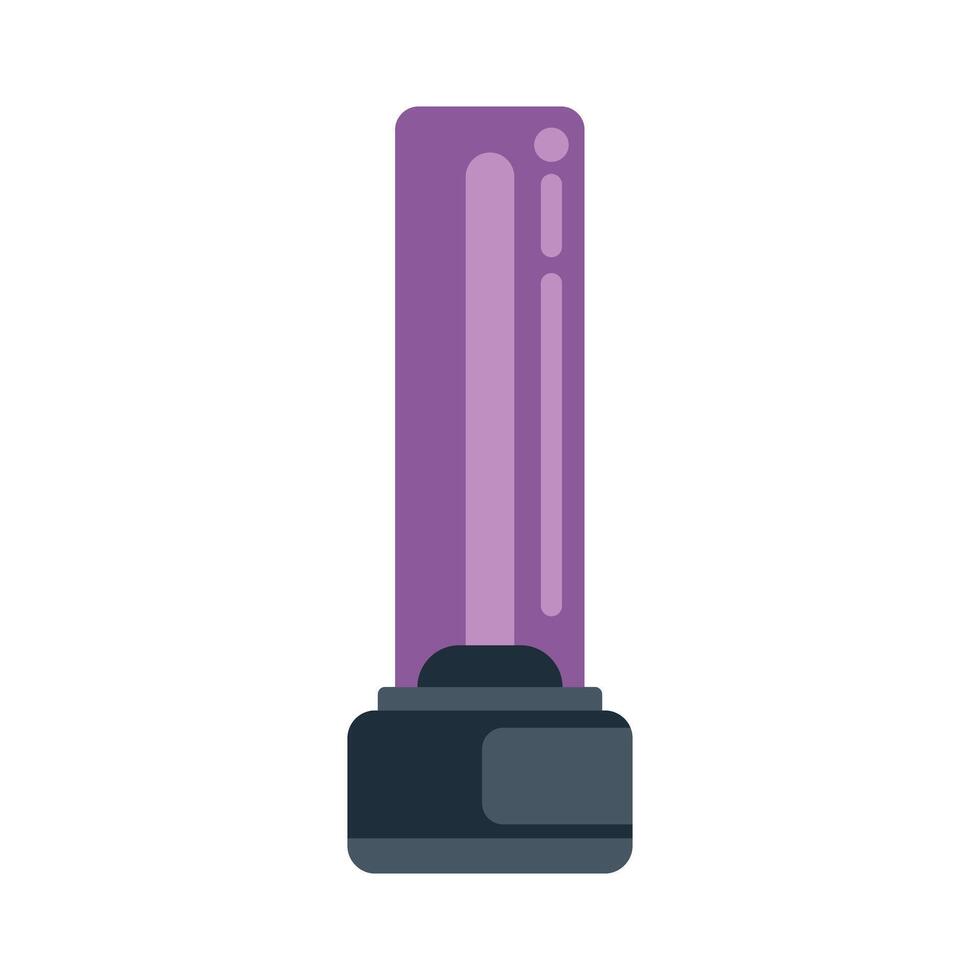 Ultraviolet lamp standing on a white background vector