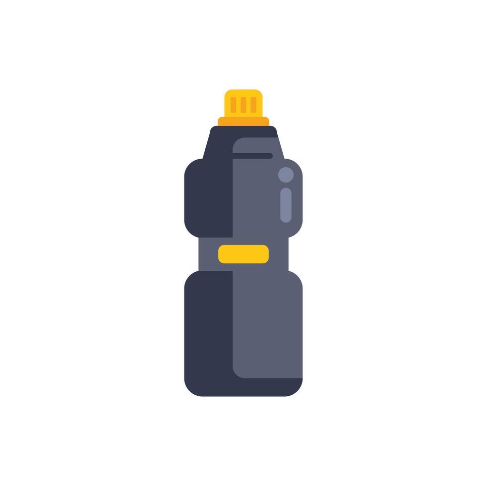 Reusable water bottle promoting healthy lifestyle and hydration vector