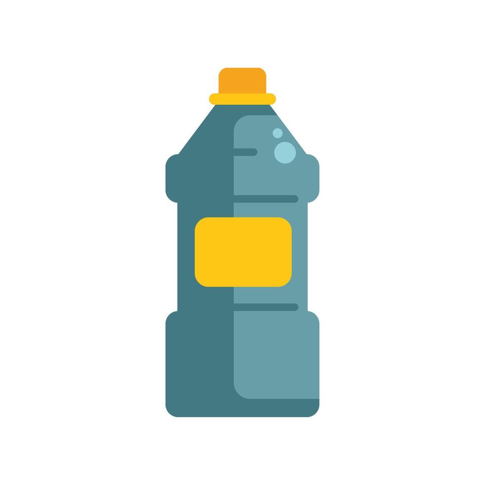 Cleaning detergent bottle with blank label standing upright vector