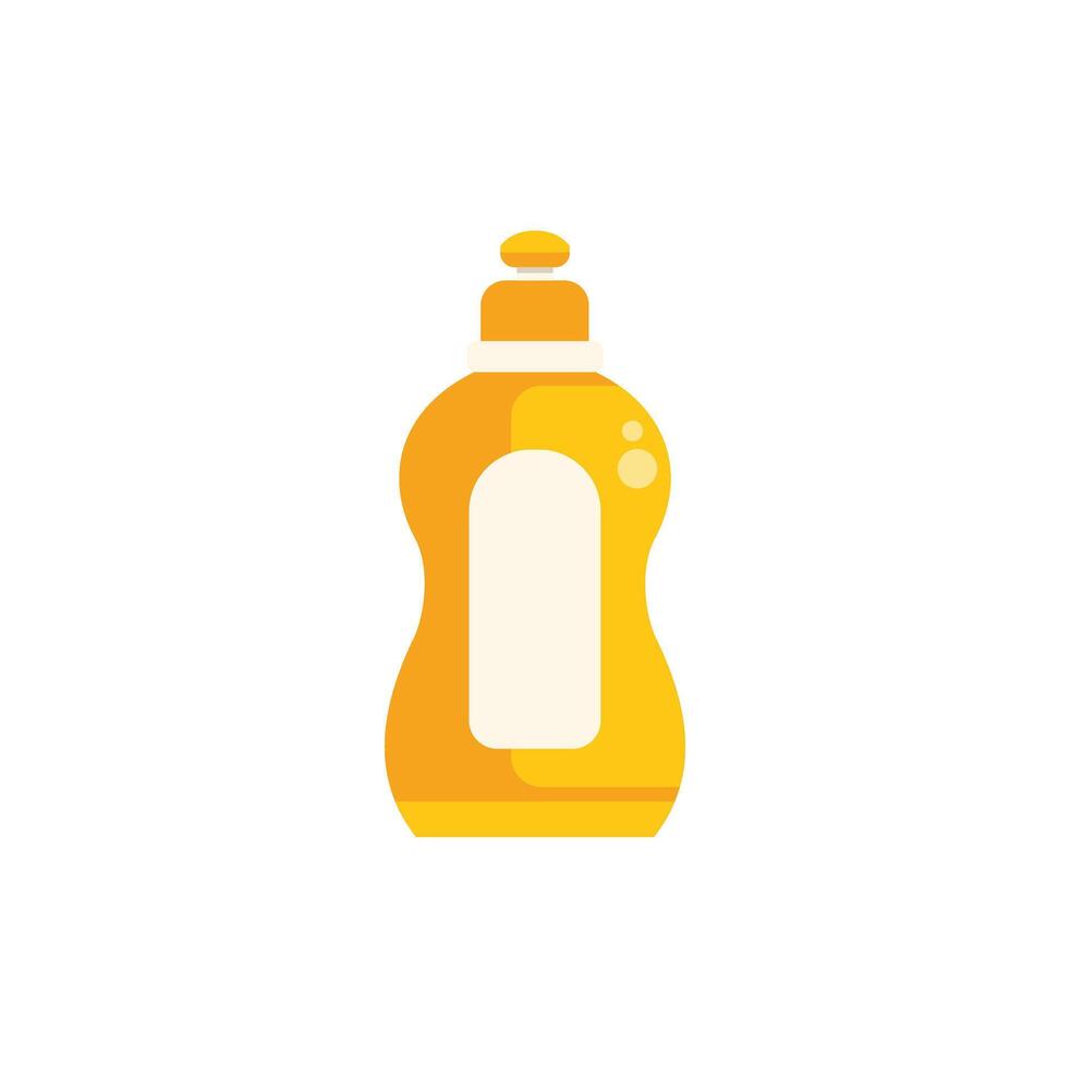 Dishwashing liquid soap detergent bottle standing up vector