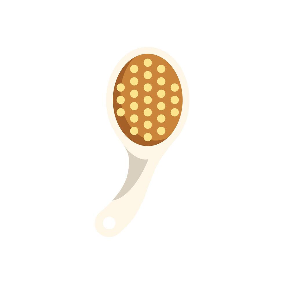 Hairbrush with handle for styling and detangling hair vector