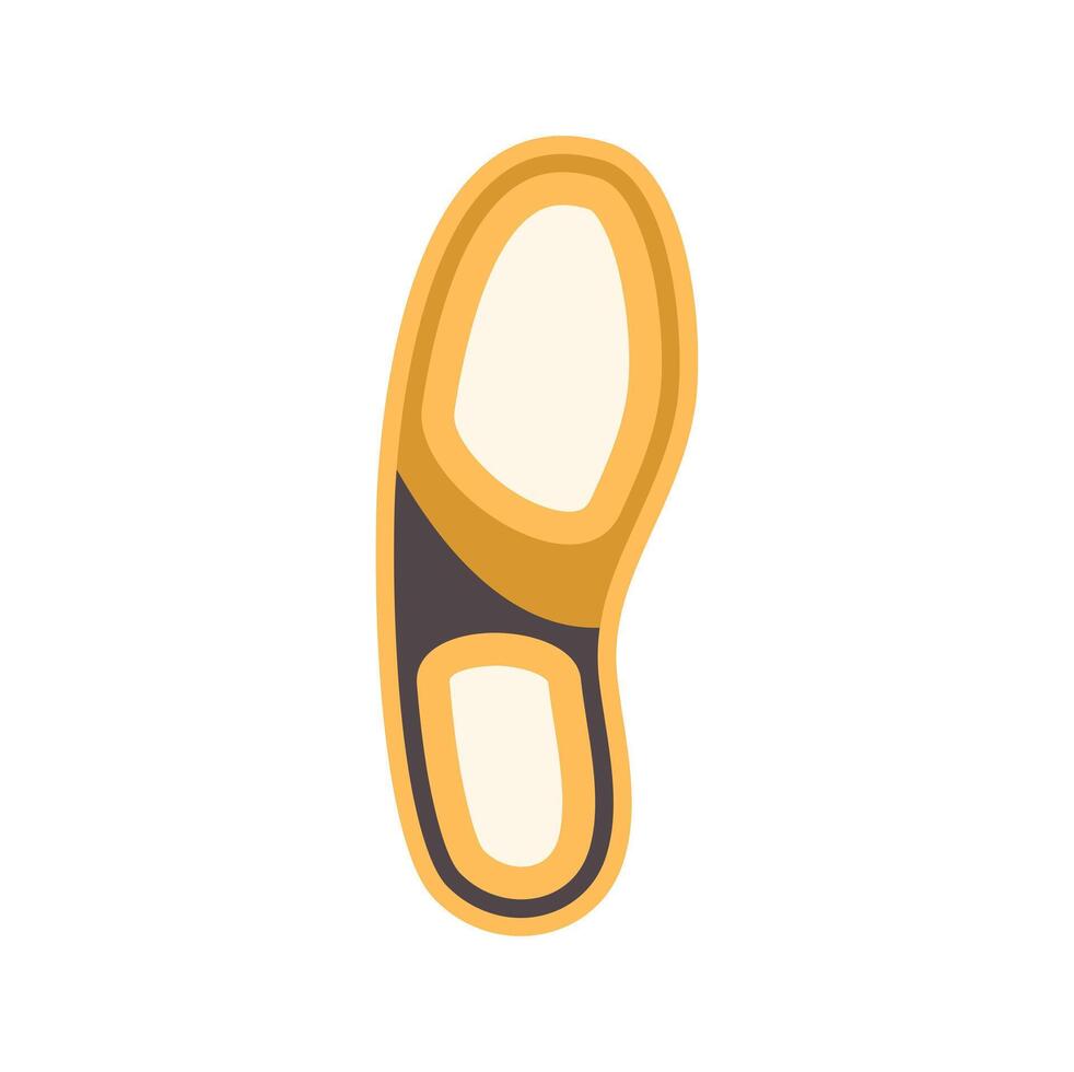 Orthopedic insole providing arch support for shoes vector