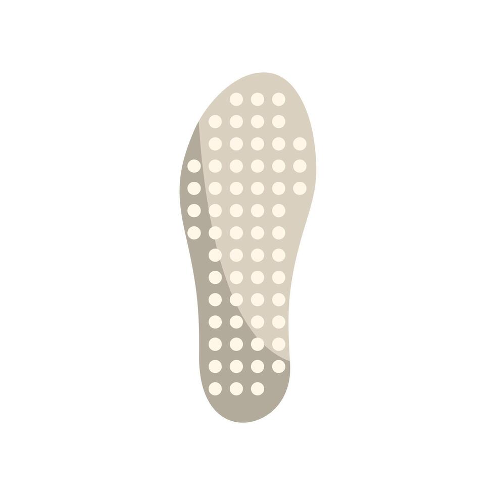 Orthopedic insole providing arch support for flat feet vector