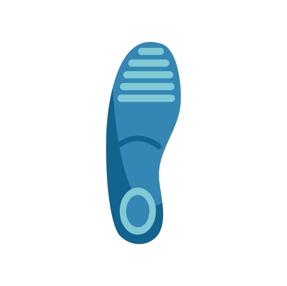 Orthopedic insole providing arch support for comfortable walking and running vector