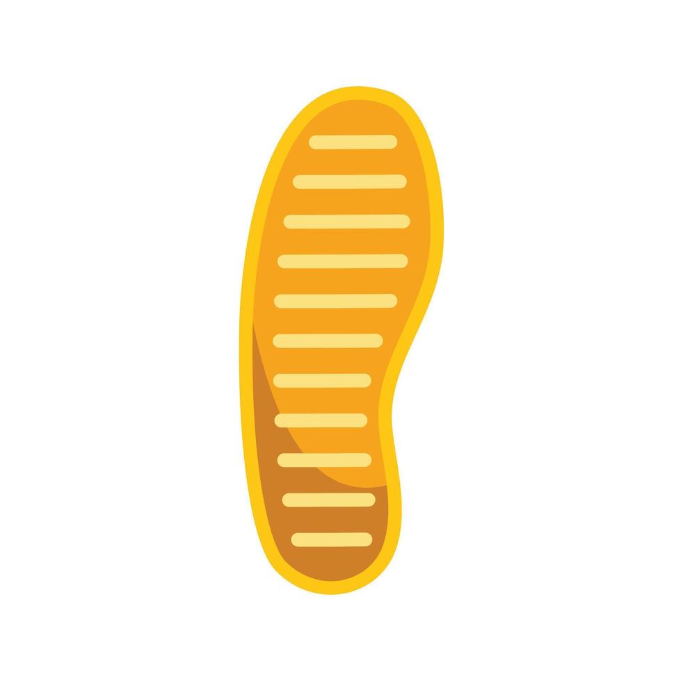 Shoe print showing tread and sole of footwear vector