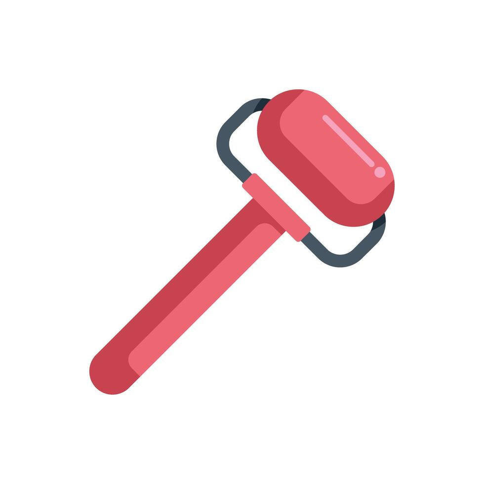 Jade roller massager promoting skin care and relaxation vector