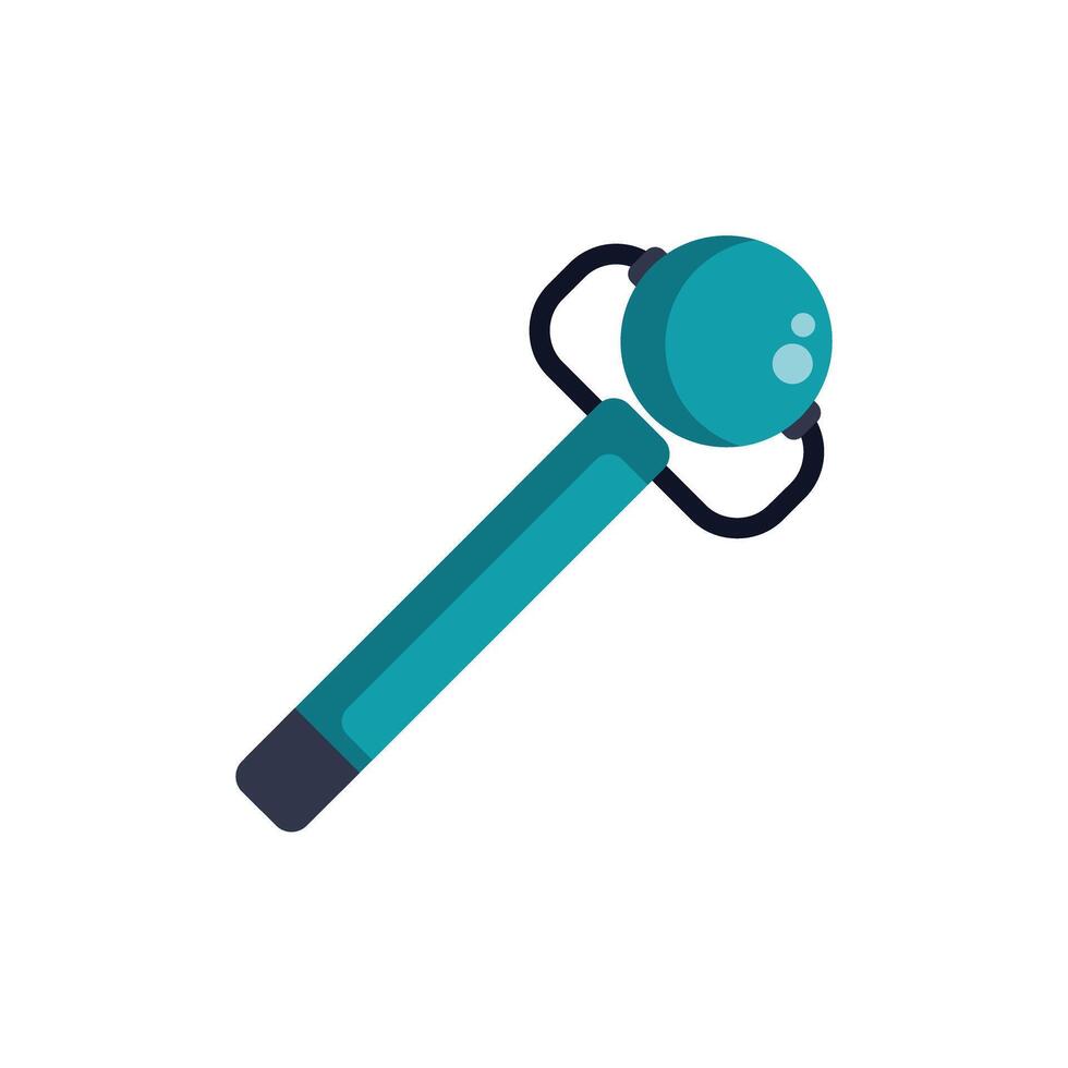 Jade roller massager for face and body care routine vector
