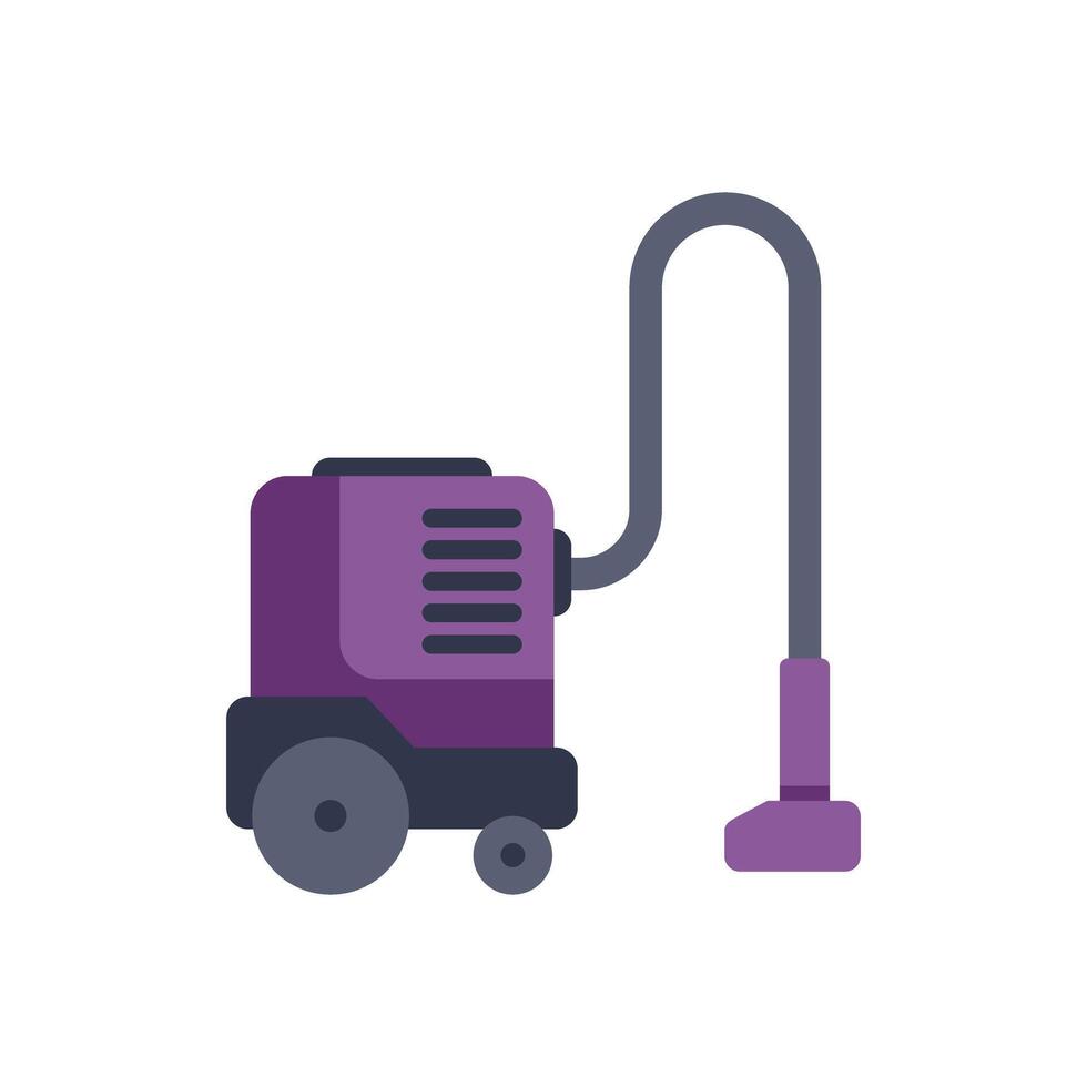 Professional vacuum cleaner cleaning using suction power vector