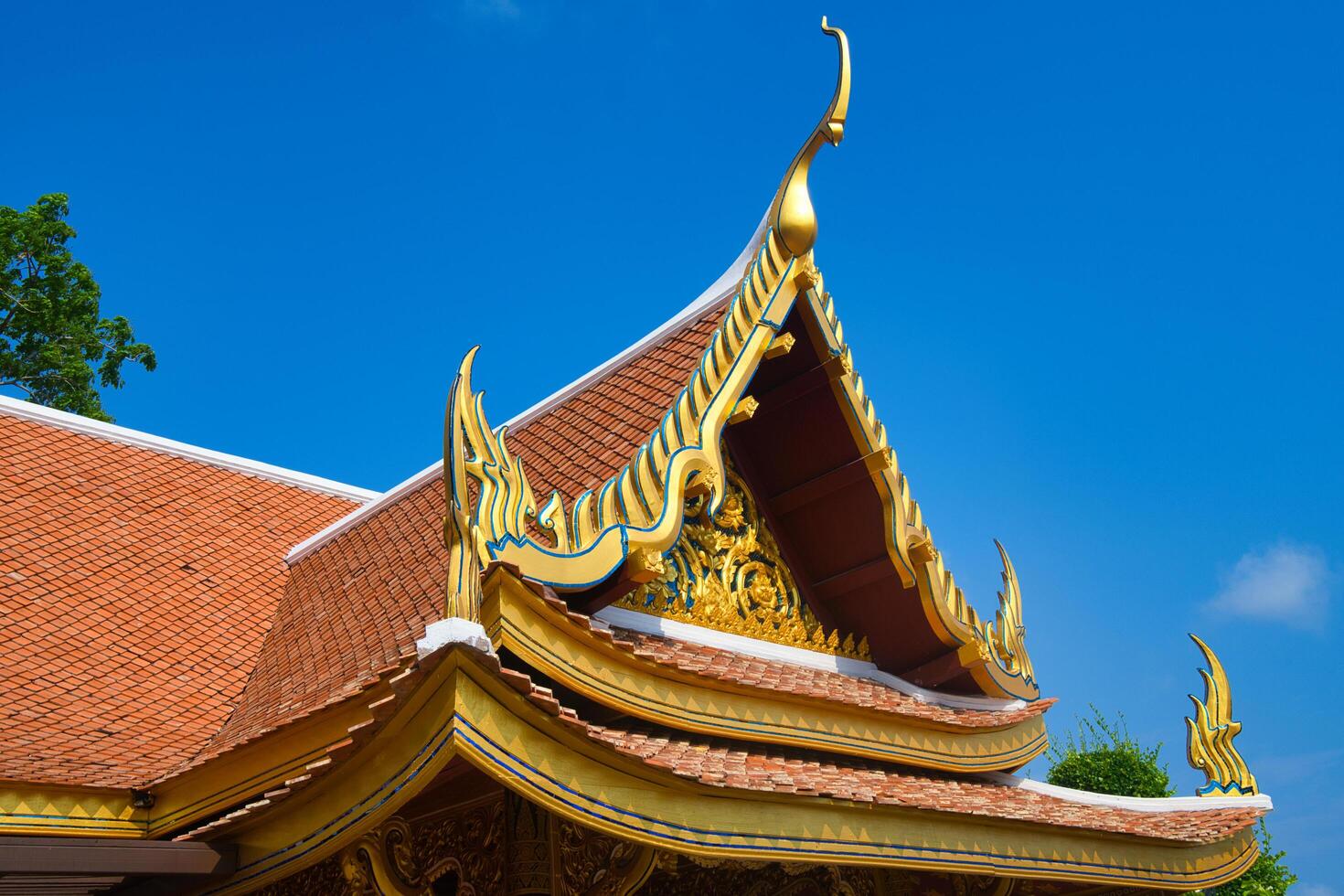 a roof with intricate design photo