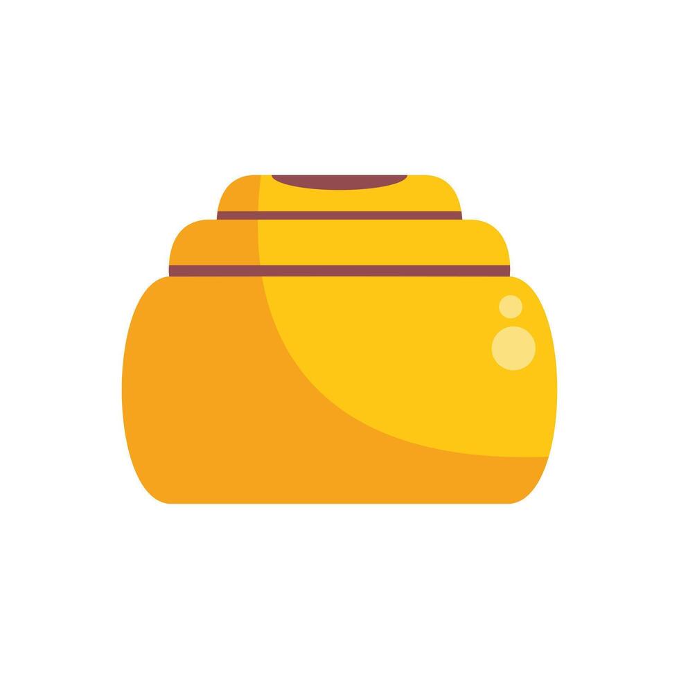 Honey jar dripping with sweet golden nectar vector