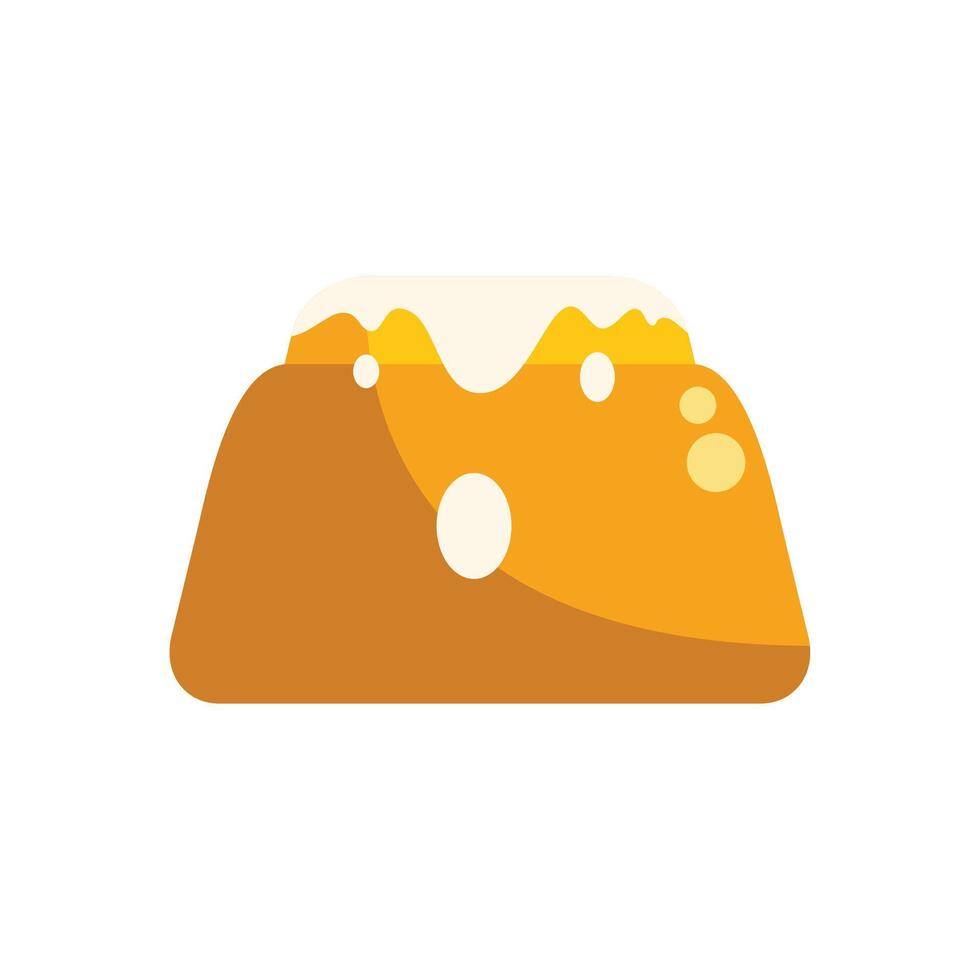 Delicious cinnamon roll drizzled with white icing illustration vector