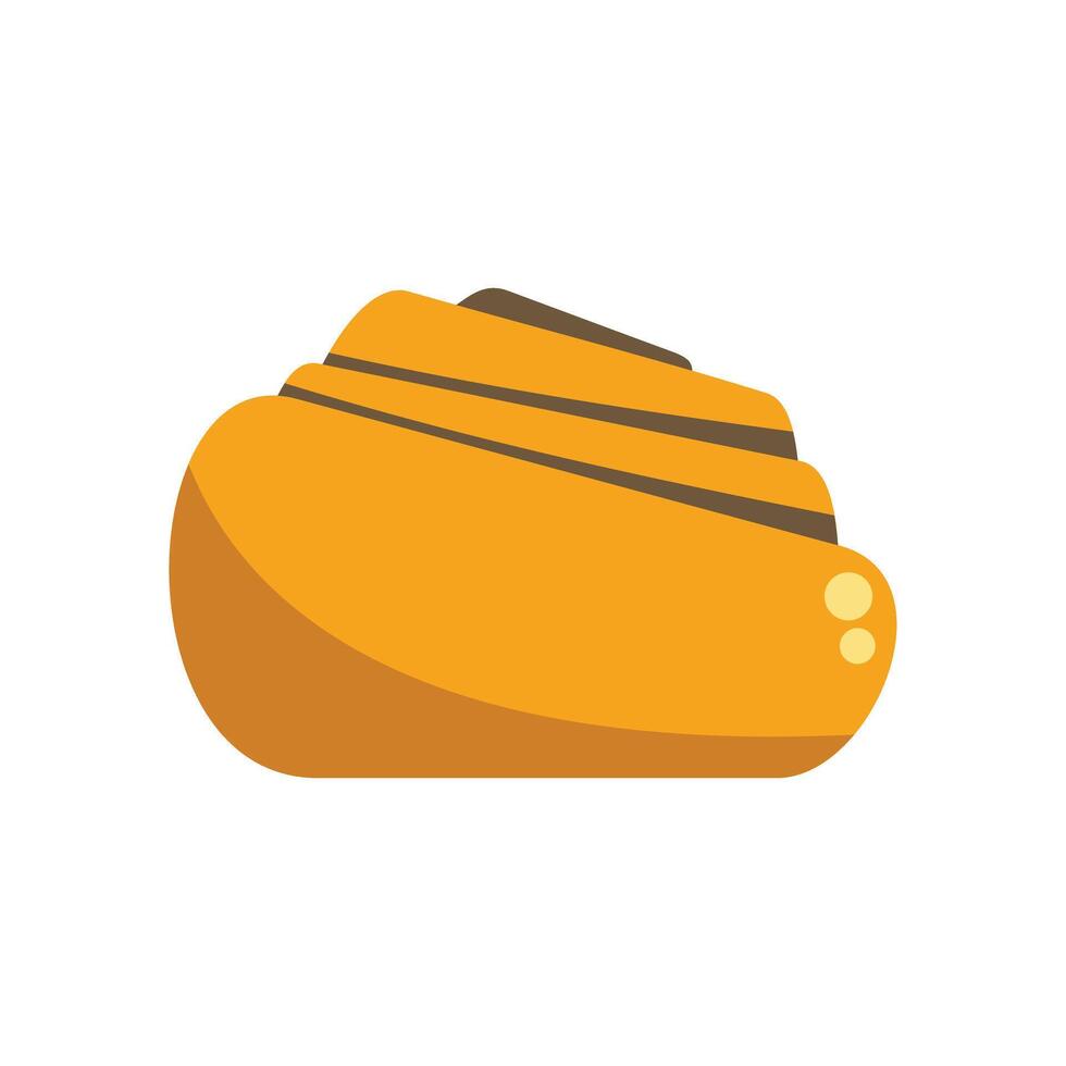 Freshly baked cinnamon roll with swirls of flavor waiting to be enjoyed vector