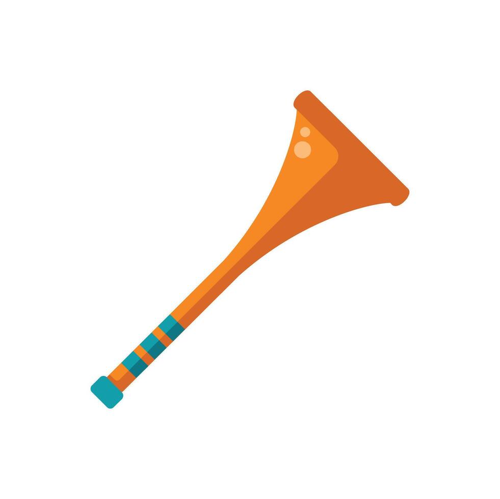 Plastic vuvuzela making noise at sporting event vector