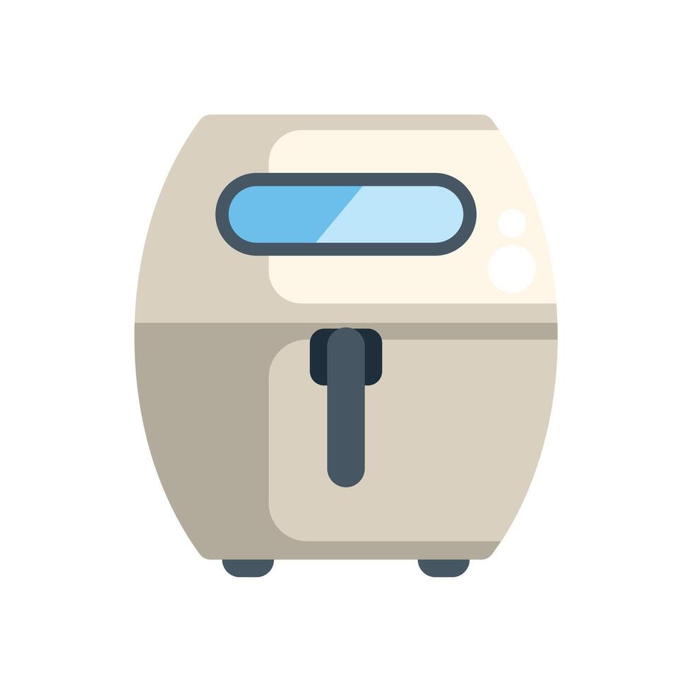Modern digital air fryer for oil free cooking vector