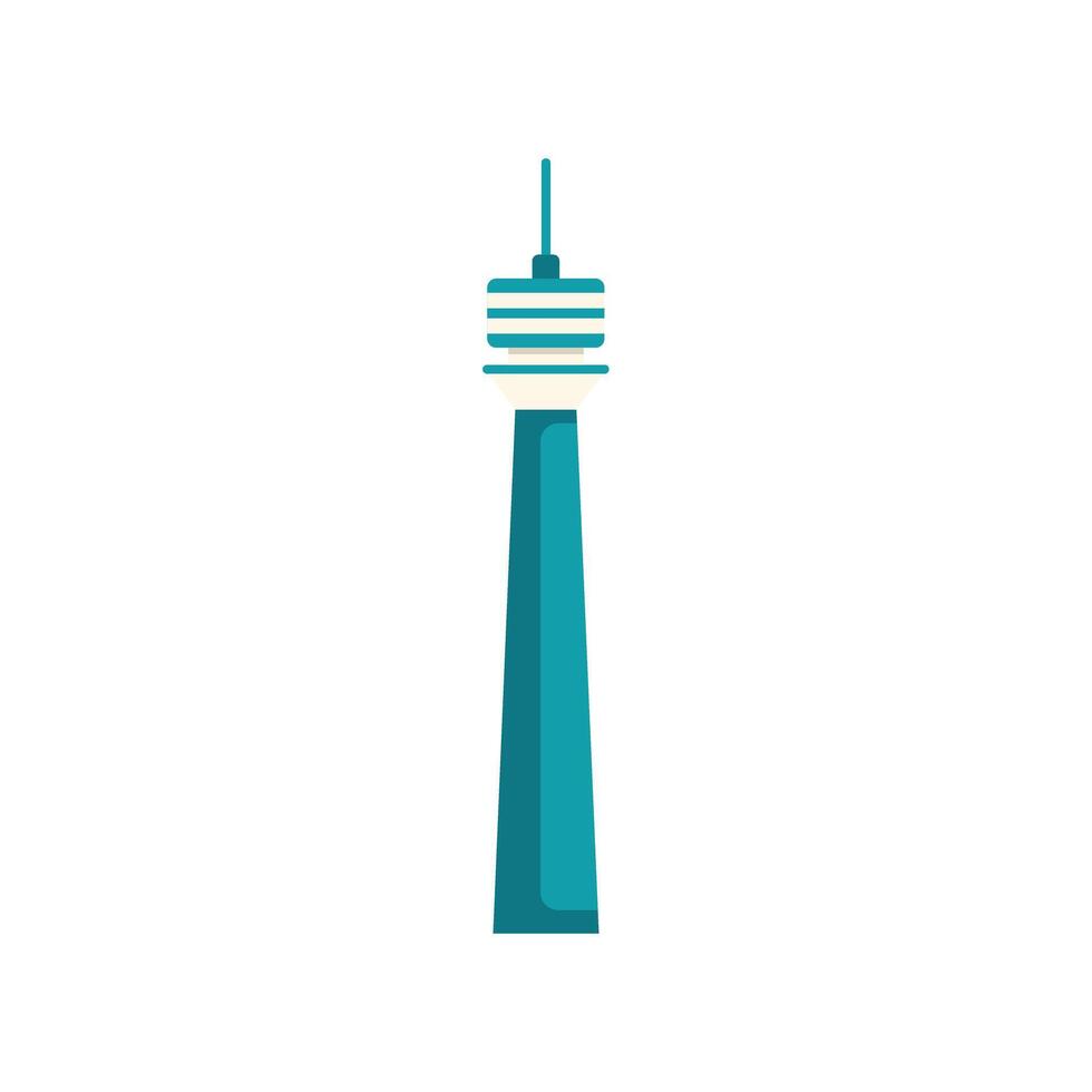 Modern telecommunication tower connecting people with technology vector