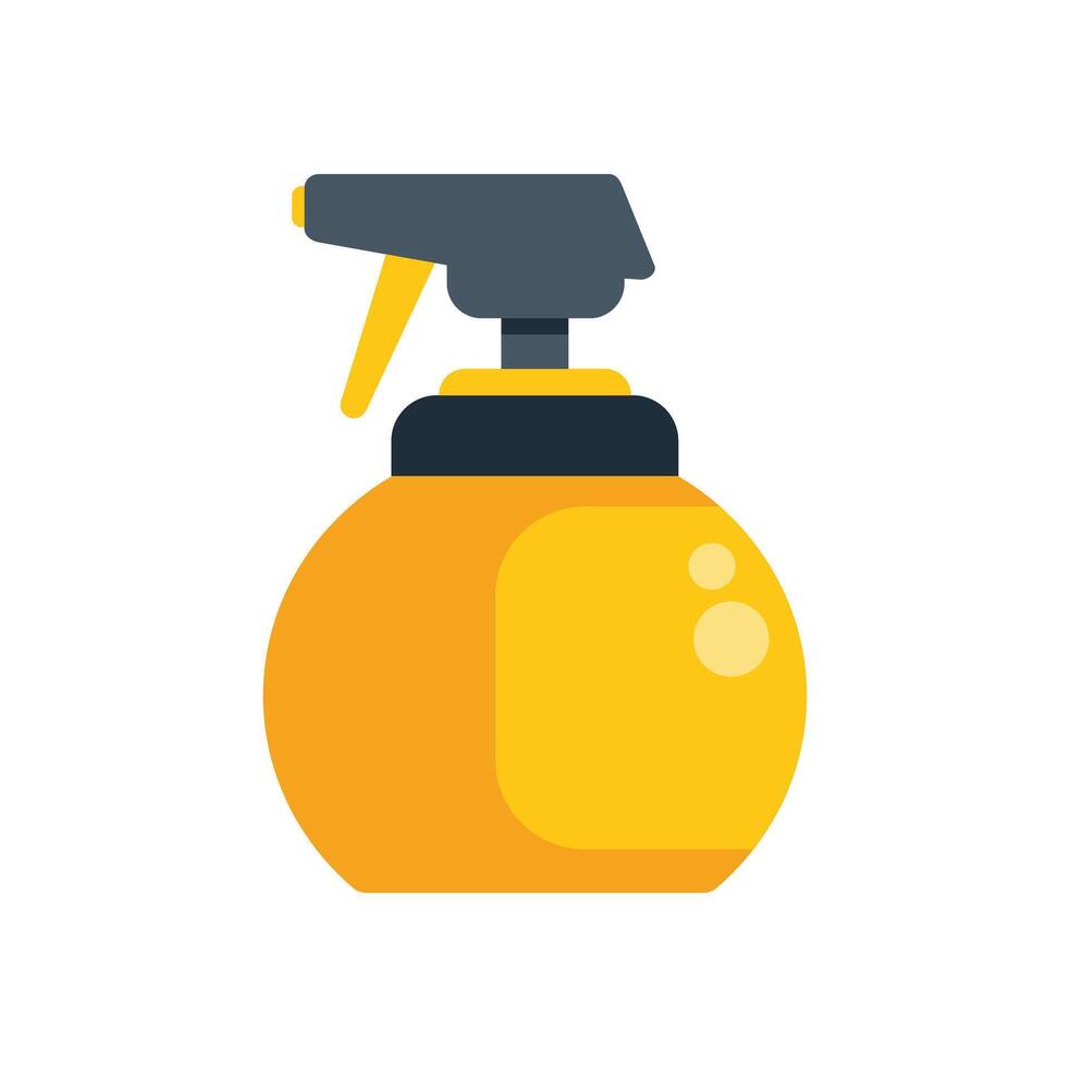 Spray bottle dispensing cleaning solution for disinfecting and sanitizing vector