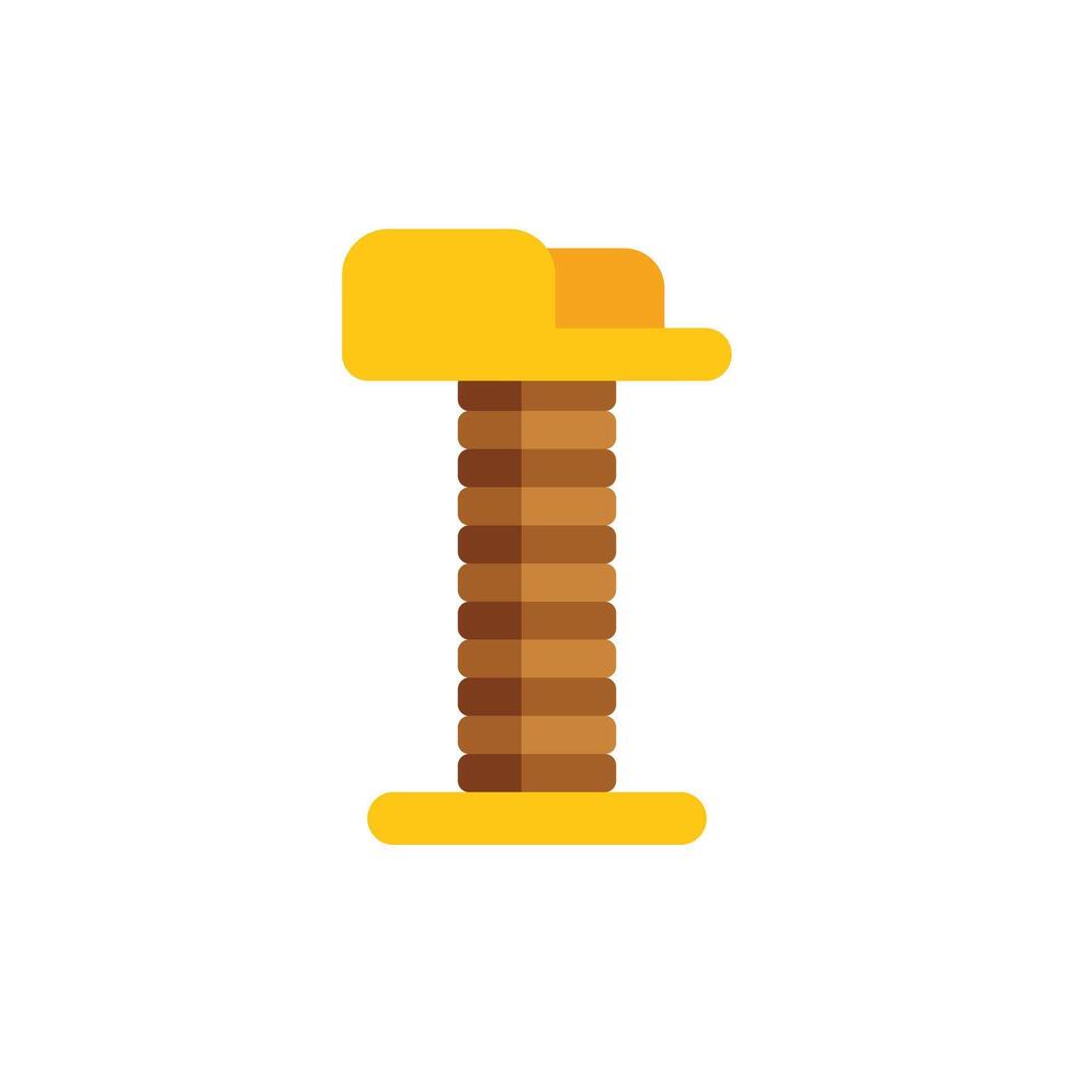 Cat scratching post providing hours of entertainment for feline friends vector