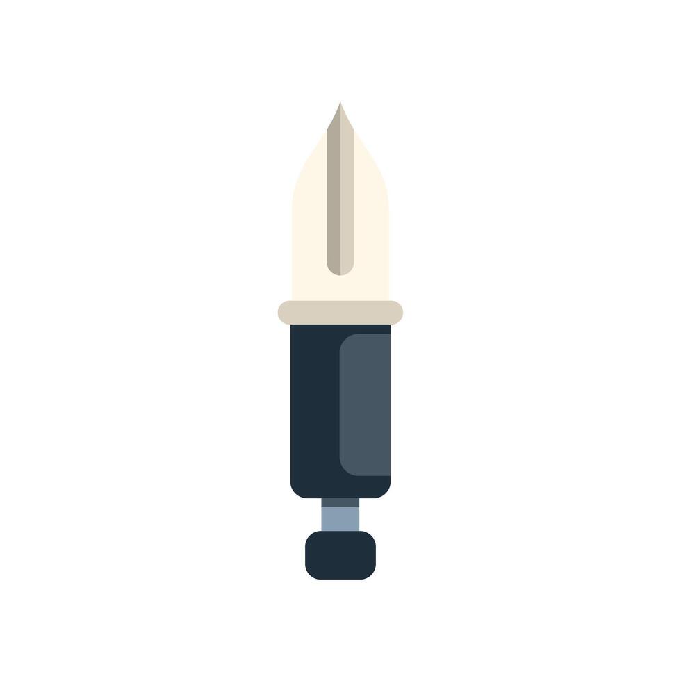 Close up view of elegant fountain pen nib for smooth writing experience vector