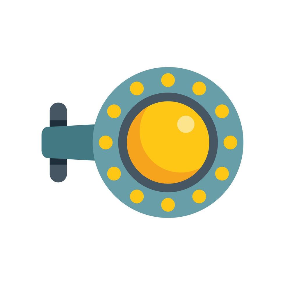 Bathyscaphe exploring the depths of the ocean with big round window vector