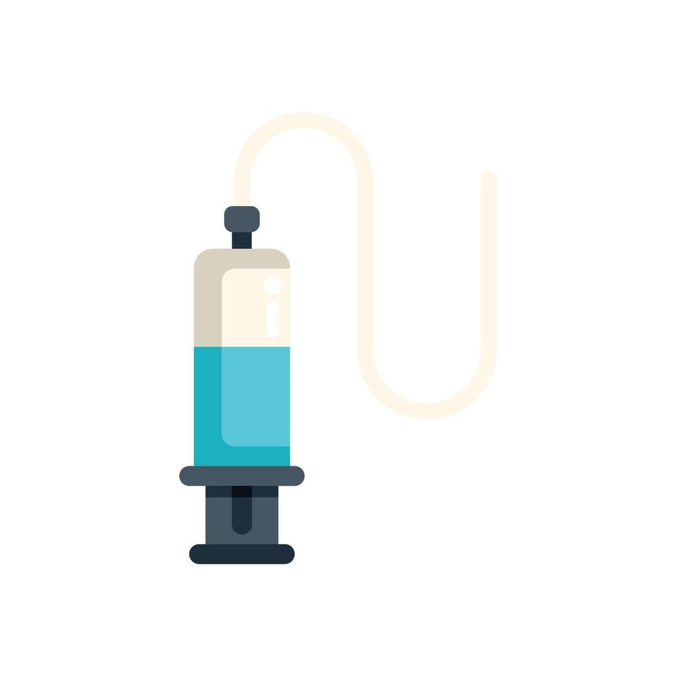 Medical syringe icon representing healthcare and vaccination vector