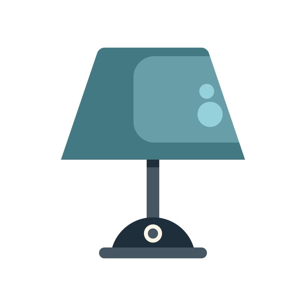 Modern style desk lamp providing light for working vector