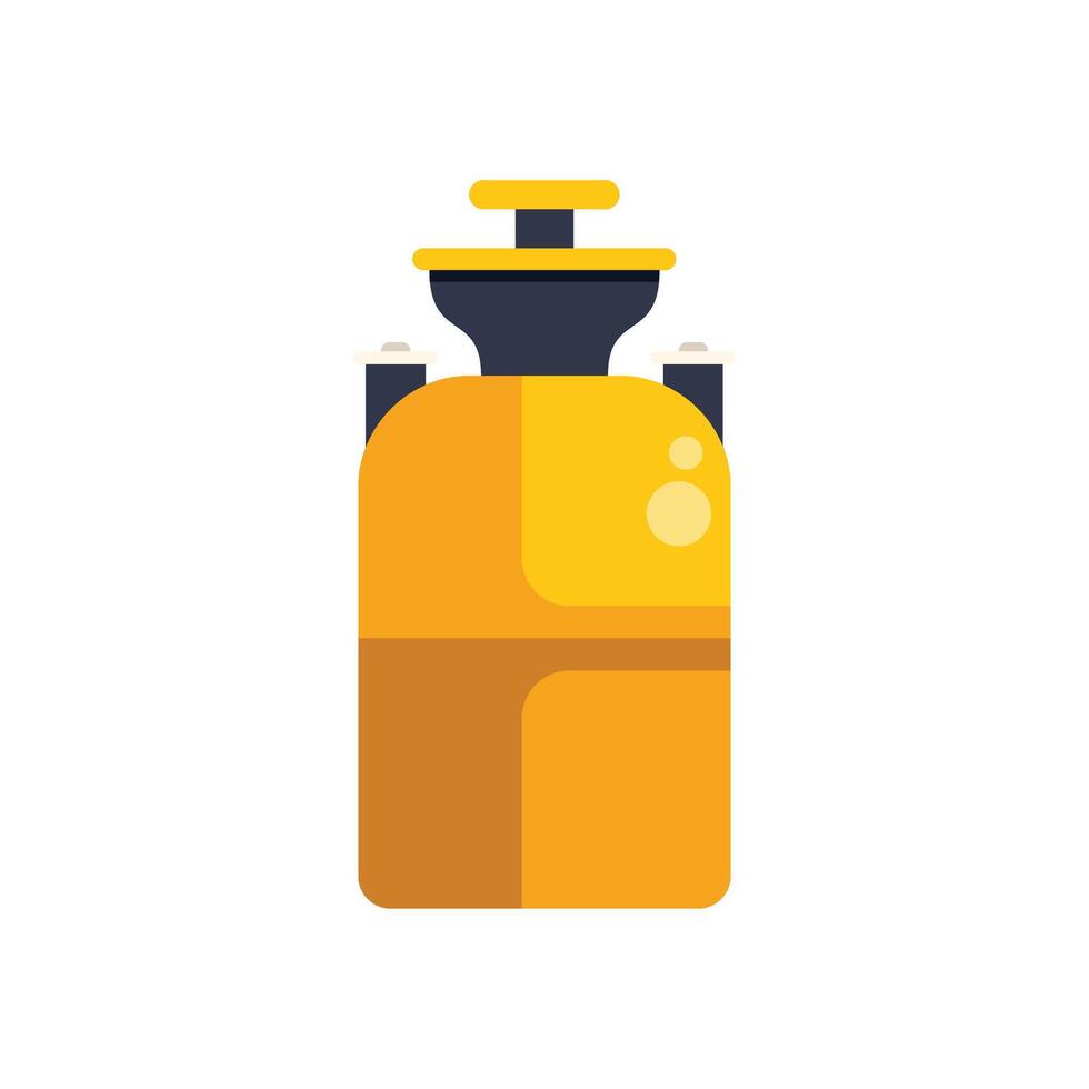 Modern water cooler with a bottle on top standing on the floor vector