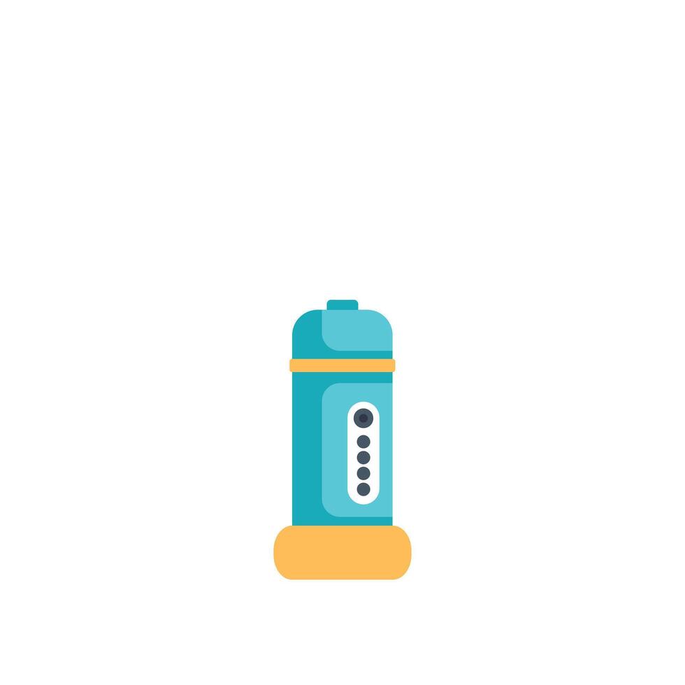 Modern electric kettle keeping warm hot drink at home vector