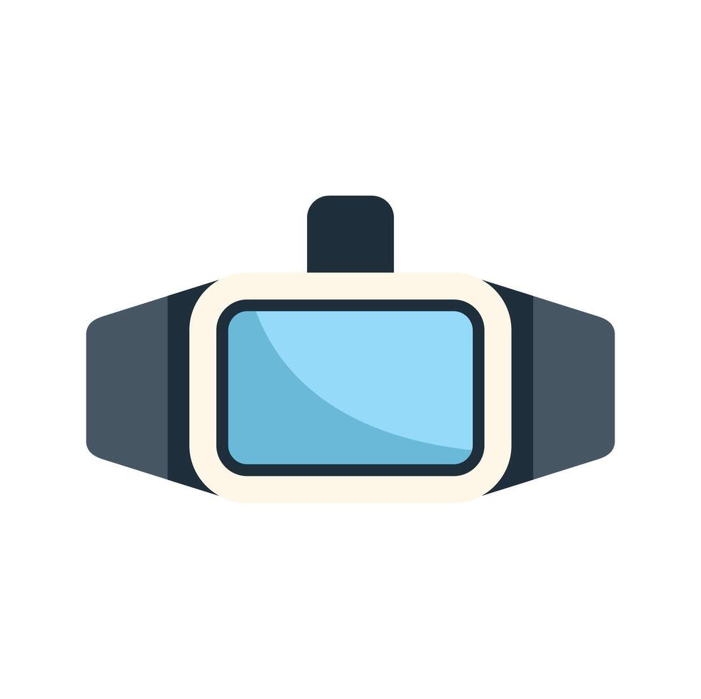 Vr glasses headset showing augmented reality experience vector