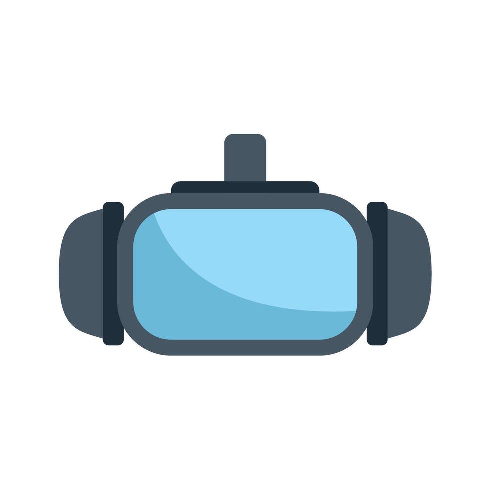 Virtual reality headset providing immersive experience vector