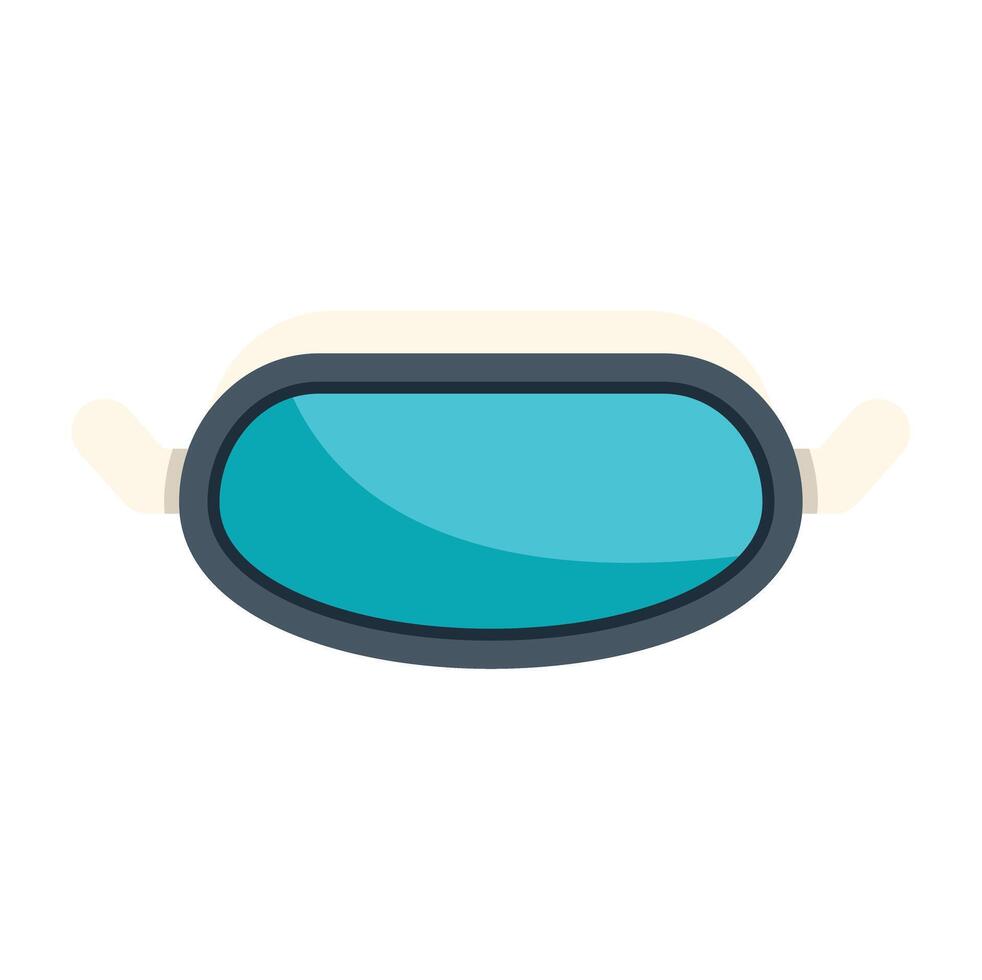 Astronaut visor reflecting distant blue planet in space exploration illustration vector