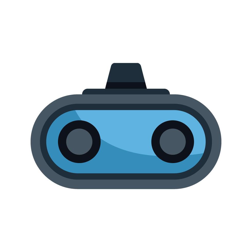 Modern vr headset providing an immersive experience vector
