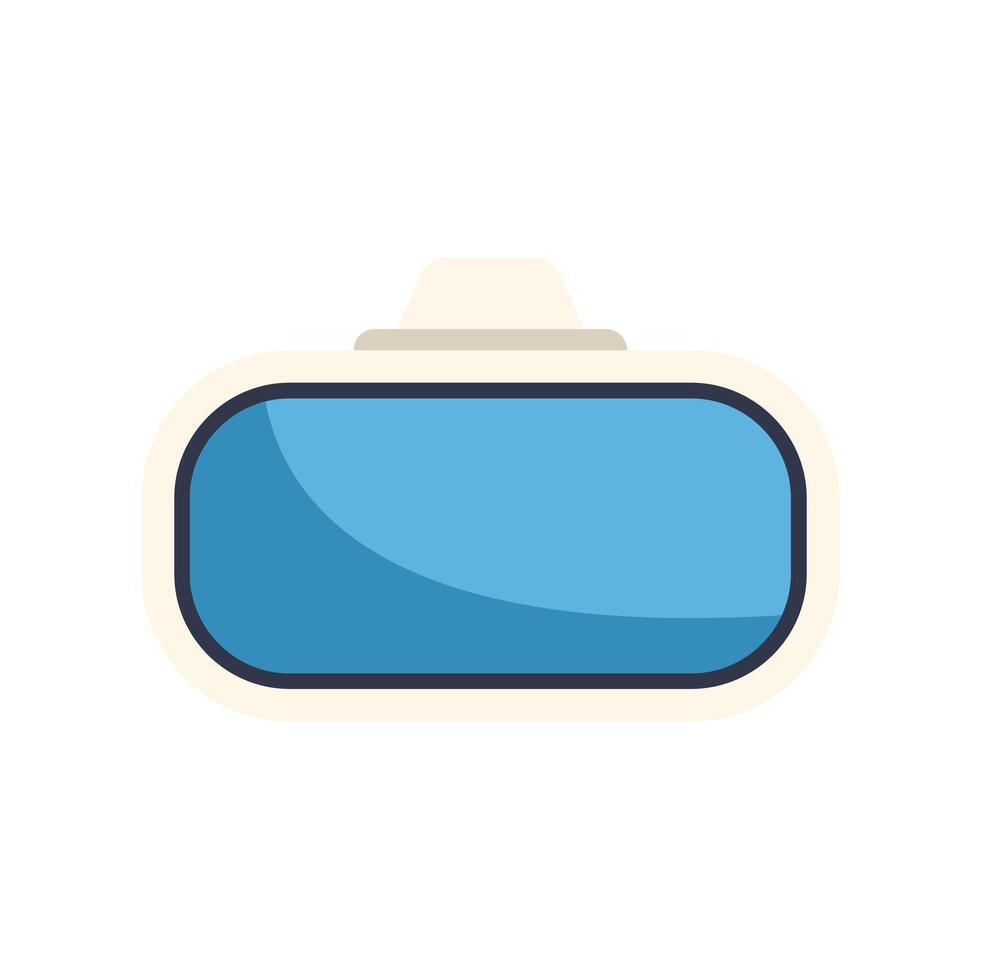Vr glasses headset simulating virtual reality experience vector