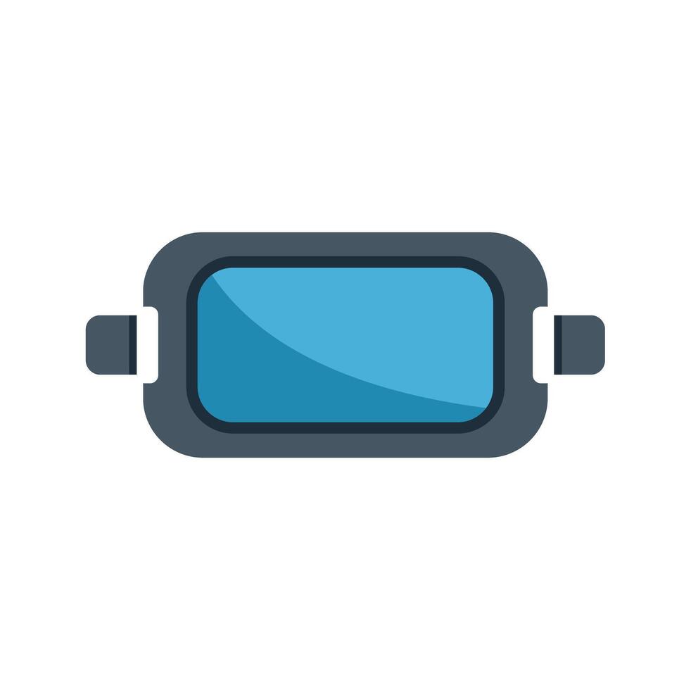 Vr glasses headset simulating virtual reality experience vector