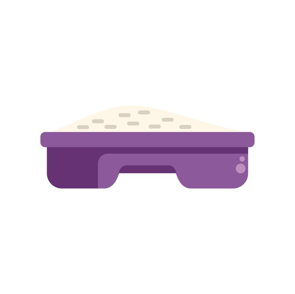 Sandbox with sand for kids playing in the sandbox on playground or backyard vector