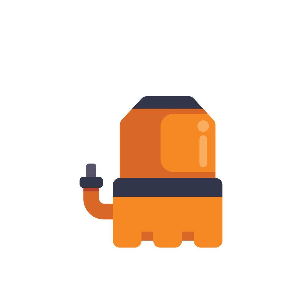 Water pump increasing water pressure supply system icon vector