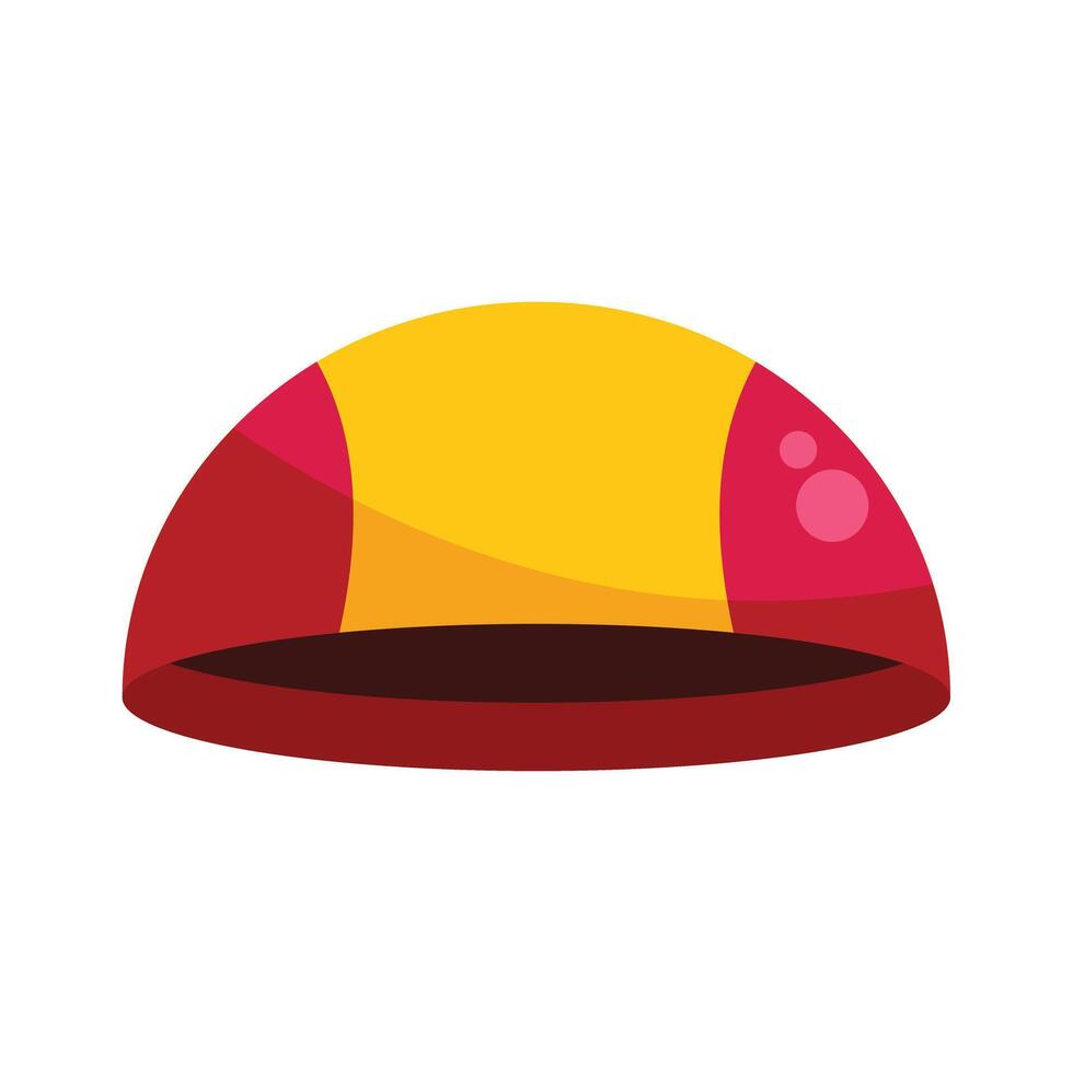 Colorful swim cap for swimming and watersports vector
