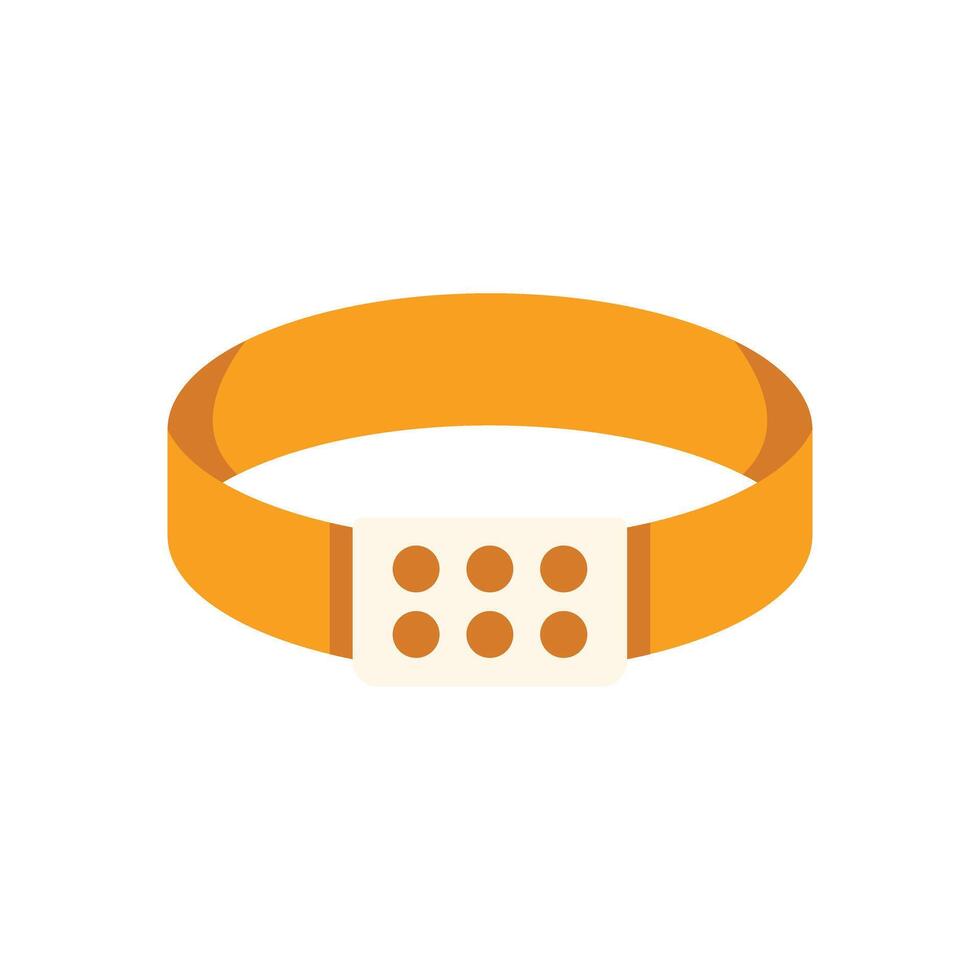 Orange event wristband showing six empty spaces for validation showing access control vector