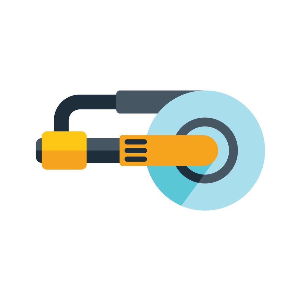 Angle grinder power tool cutting machine construction icon vector