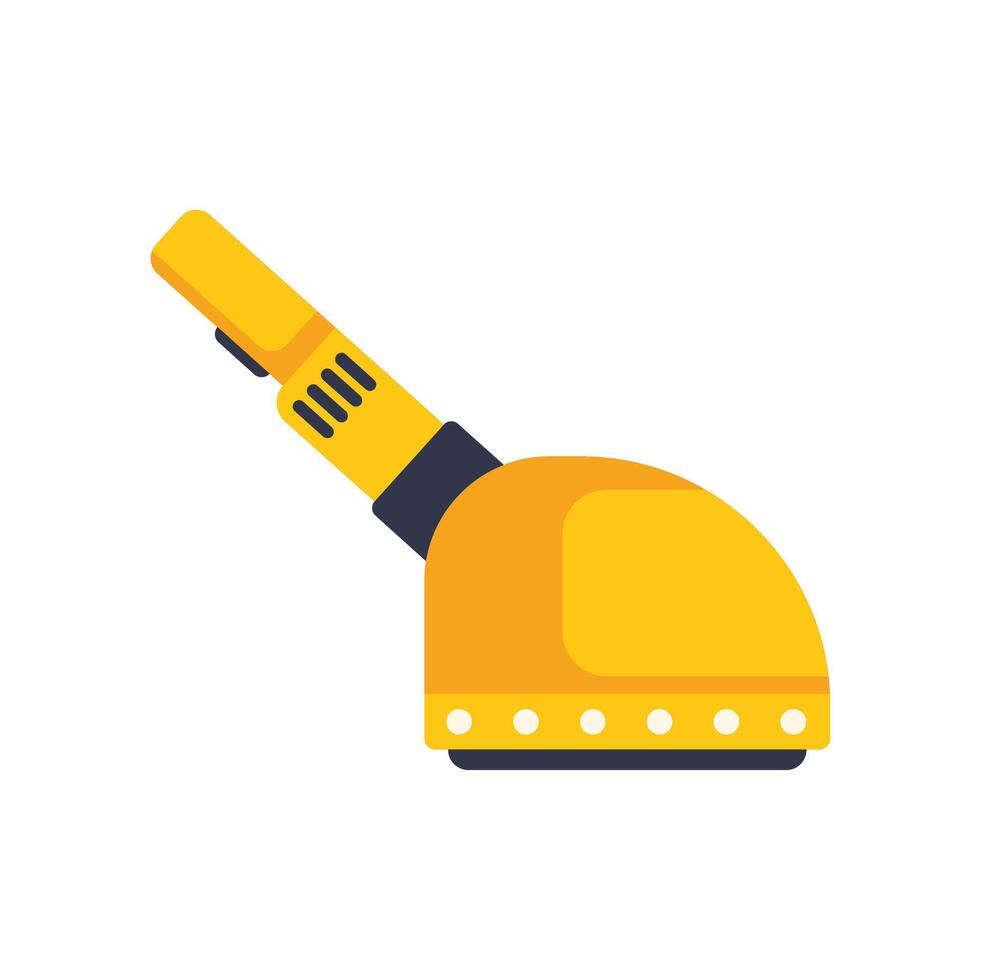 Angle grinder cutting tool isolated on a white background, construction equipment concept vector