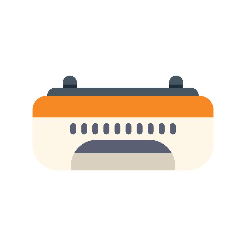Modern passenger cruise ship sailing on water with windows vector