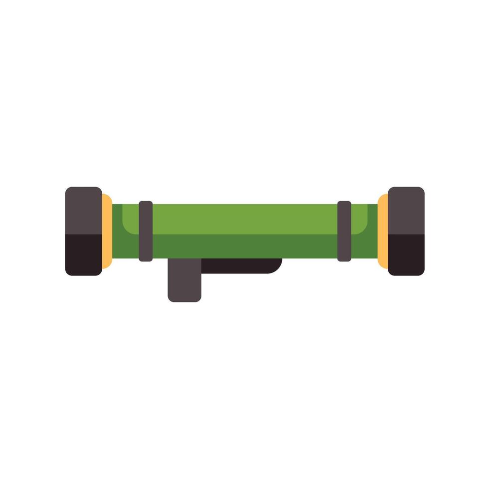 Bazooka rocket launcher weapon military war army weaponry ammunition vector