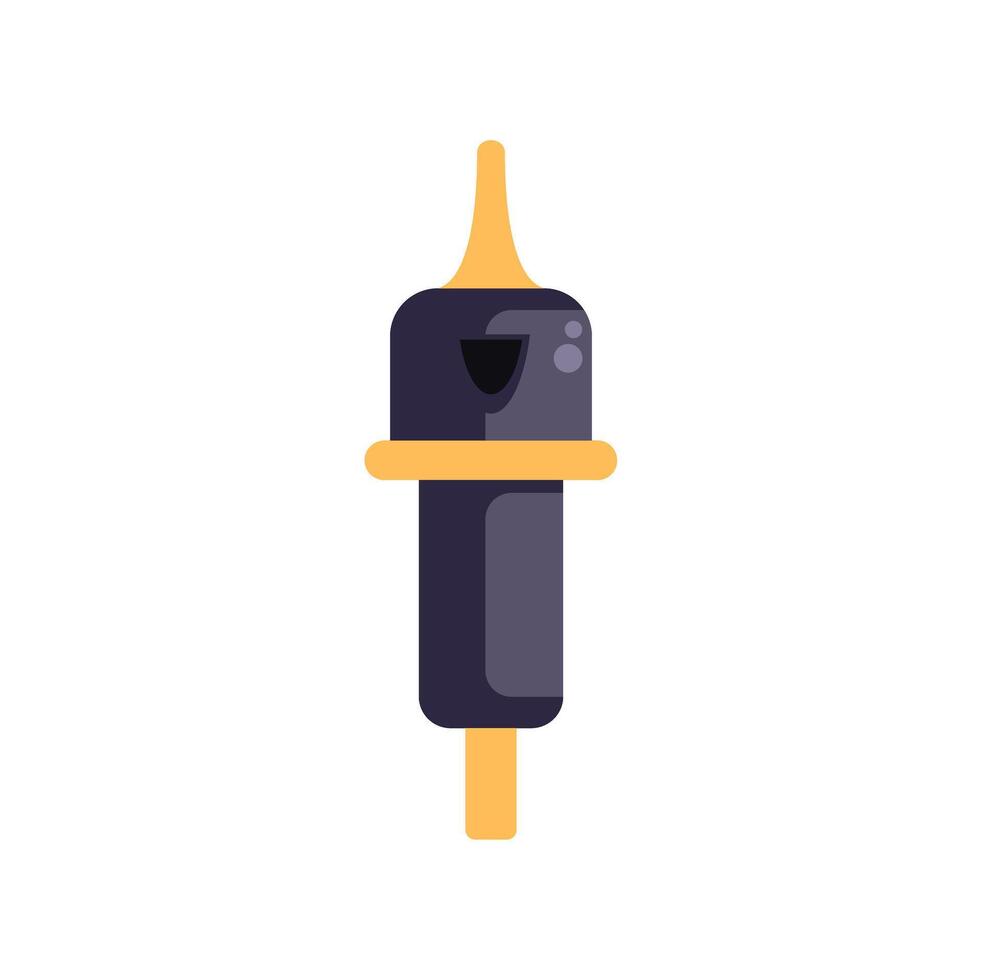 Minimalist illustration of a birdhouse hanging on a branch vector
